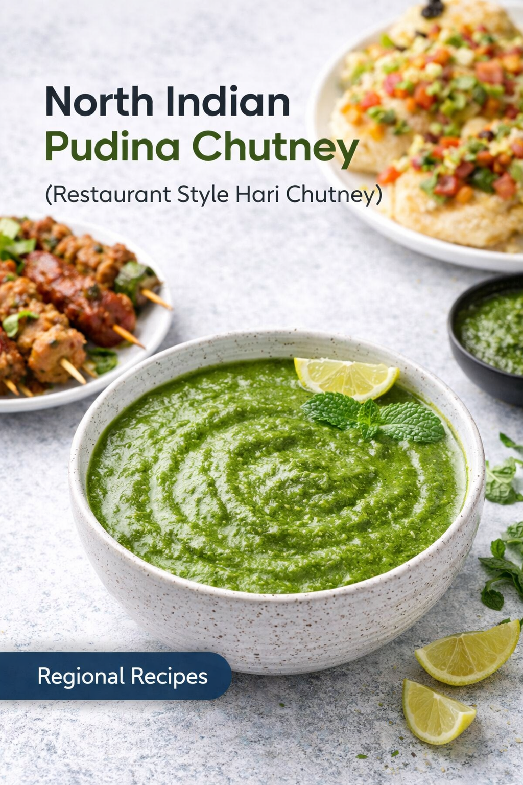 north indian pudina chutney