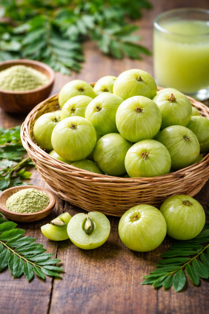 amla benefits for body heat and hair growth