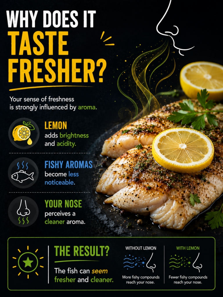How lemon affects fish flavor and aroma